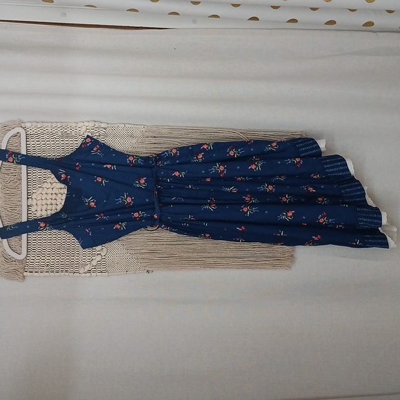 Disney girls blue asymmetrical hem Belle Beauty And The Beast Dress xl 14/16 - Picture 1 of 7